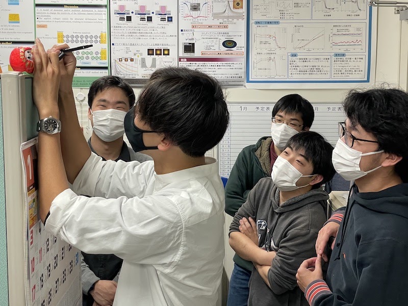白い壁の前に立っている人たち
低い精度で自動的に生成された説明